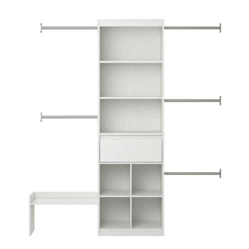 Grow with Me Adjustable Kids’ Closet Organizer System with Adjustable Poles
