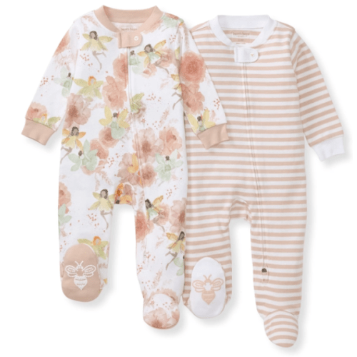 Fairy Floral Organic Baby Girl Sleeper - 2 Pack