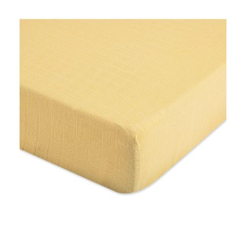 Crib Fitted Sheet - Ochre | Crib Bedding Sets - Crane Baby