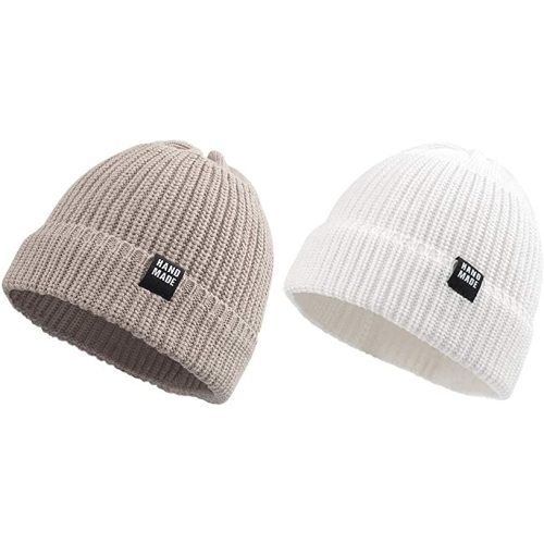 Simple Knitted Baby Beanie Hip-Hop Boys Winter Hat Toddler Kids Bonnet for Girls 0-5Y