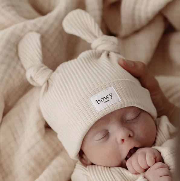 Double Knot Beanie - Cream
