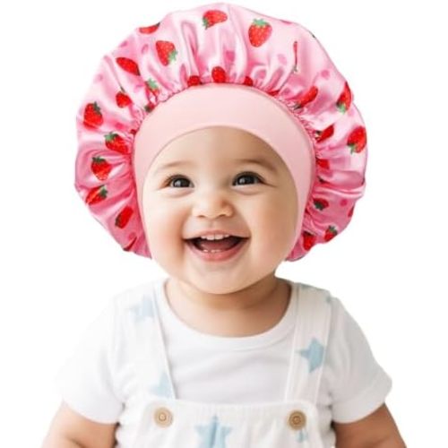 Satin Baby Bonnet for Sleeping Silk Sleep Cap Bonnets for Baby Girls and Boys Infant