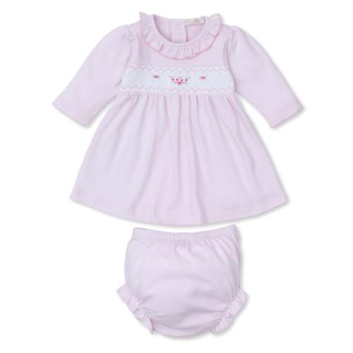 CLB Fall Medley 24 Pink Smocked Dress Set