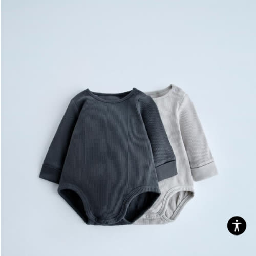 TWO-PACK OF WAFFLE WEAVE BODYSUITS - Grayish | ZARA United States