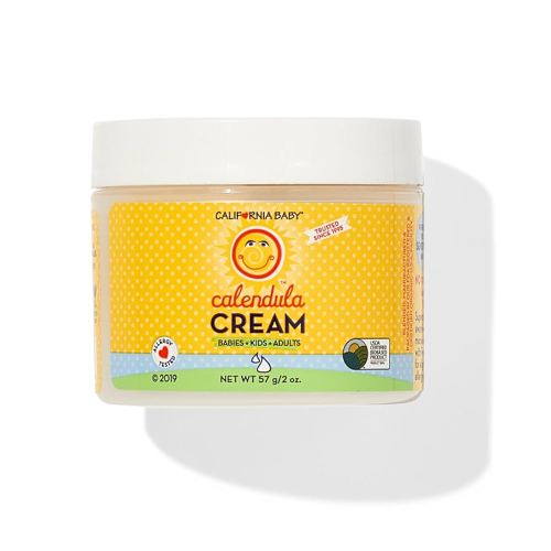 California Baby Calendula Cream | 100% Plant-Based Moisturizer | Lavender Baby Lotion | Face Moisturizer For Dry Skin | Hypoallergenic | 2 oz / 57g