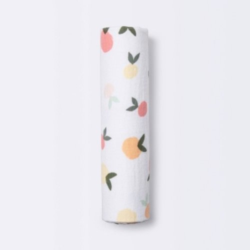 Cloud Island Muslin Swaddle Blanket Citrus