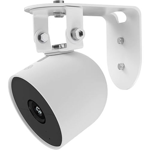 Zwolf Metal Wall Mount Compatible with Google Nest Cam Outdoor Battery 2nd Generation, Anti-Drop, Provide Better Viewing Angles (Pack of 1)
