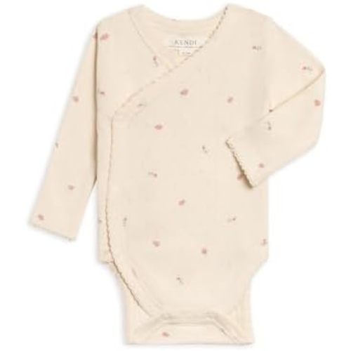 Colored Organics Baby Organic Cotton Kimono Bodysuit - Long Sleeve Infant Side Snap One Piece
