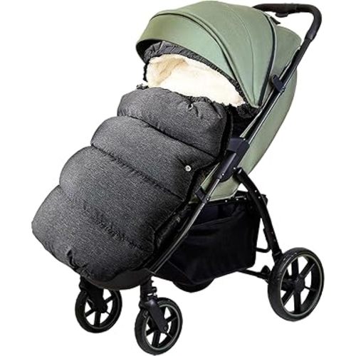Waterproof &Thicken Universal Footmuff for Stroller,Foot Muffs for Strollers Cover,Bunting Bag for Stroller Warm Cover,Stroller Muff Stroller Sleeping Bag Winter Stroller Cover(0-3 Years)