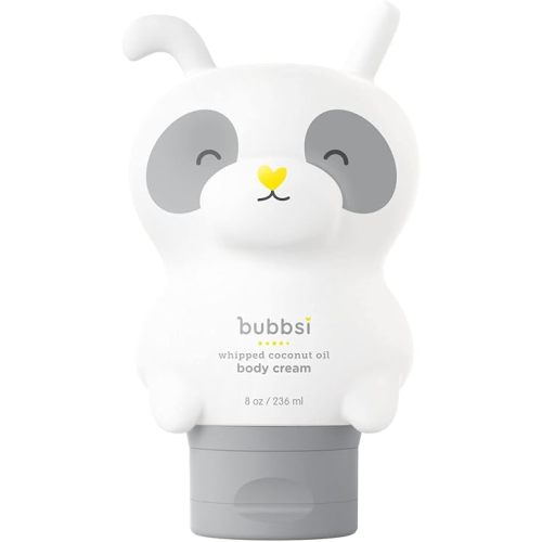 Bubbsi Whipped Coconut Oil Baby Lotion for Eczema, Dry Skin, Baby Acne, KP | Organic Coconut Oil, Shea Butter, Vitamin E | Light, Natural Scent | EU Compliant, Vegan (Refillable, 8oz)