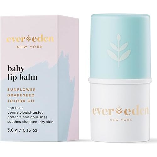 Evereden Baby Lip Balm, 0.14 oz | Clean Baby Care | Non-toxic and Fragrance Free Baby Skincare