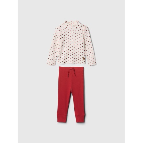 Baby Rib Mockneck Outfit Set