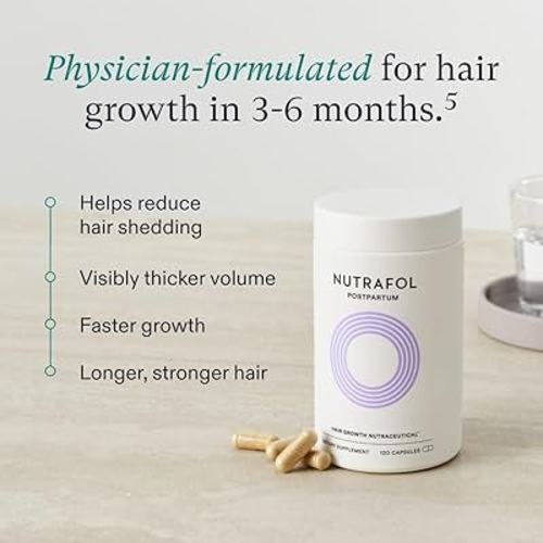 Nutrafol Postpartum Hair Supplements, Prevents Shedding