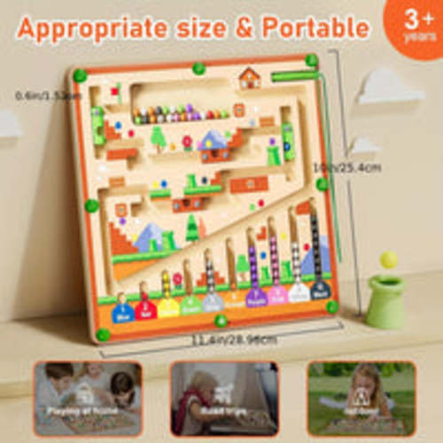 Wooden Magnetic Maze Board – KidsGiftsStuff