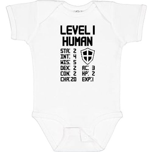 inktastic Level 1 Human Baby Bodysuit