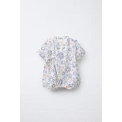 FLORAL EMBROIDERED PANTIES - Ice | ZARA United States