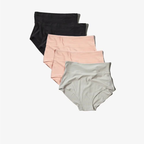 The All-In Panty: 5-Pack, Small, Black/Clay/Grey