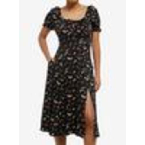 Thorn & Fable Insects Puff Sleeve Midi Dress | Hot Topic