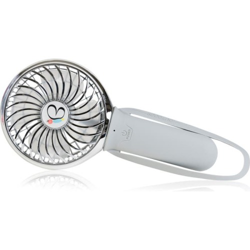 BuggyGear 3-Speed Recharge Turbo Stroller Fan, Gray/ Chrome