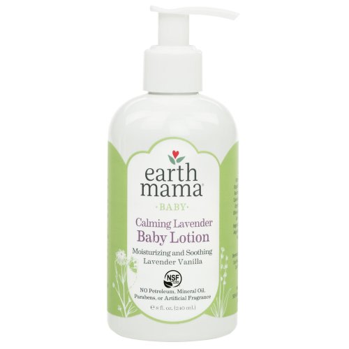 Earth Mama Calming Lavender Baby Lotion with Organic Calendula, 8-Fluid Ounce