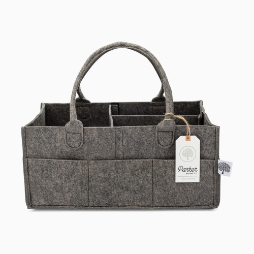 Parker Baby Co. Diaper Caddy - Peppercorn, Large