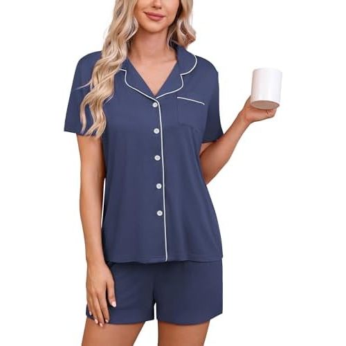 Pajama Sets for Women 2 Piece PJ Sets Short Sleeve Lounge Set Fashion Sleepwear XS-3XL