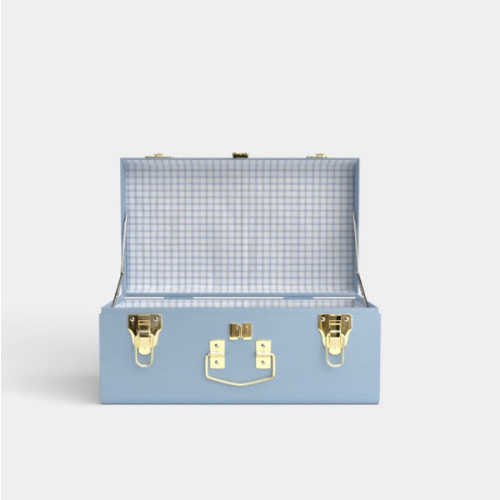 Mini Trunk - Light Blue - Picnic in Blue / Embroidery
