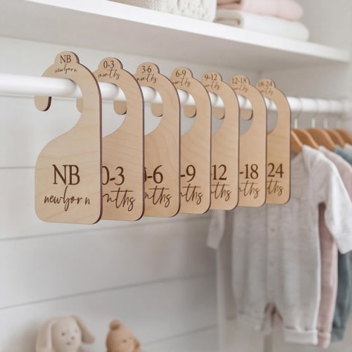 Wooden Baby Closet Dividers | Nursery Organizer Set