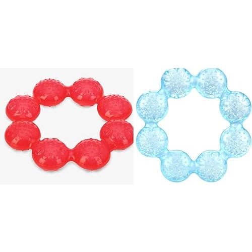 Nuby Pur Ice Bite Soother Ring Teethers (Blue/Red)