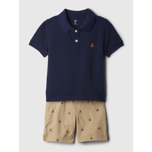 babyGap Polo Outfit Set in dark night, size: 12-18 M