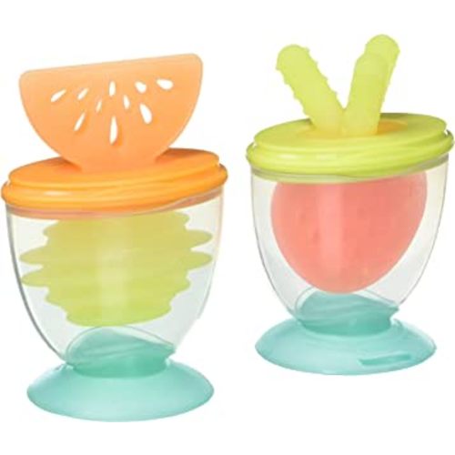 Infantino 3-in-1 Teethe, Taste & Take-Along Teethers - Combo Strawberry & Orange - BPA-Free - Soothe Sore Gums - for Infants 3M+ Multi