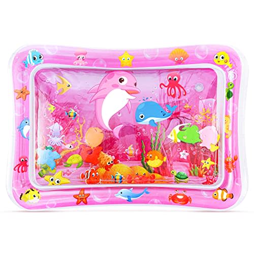 Yeeeasy Tummy Time Water Mat for Girl, Baby Girl Toys for 0, 3, 6, 9, 12 Months, Baby Girl Gifts, Develop Sensory Toys Kids' Indoor Climbers & Play Structures