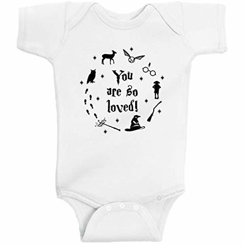 BeeGeeTees You are So Loved Cute Baby Romper Boys and Girls Wizard Bodysuit