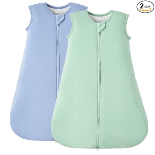 2-Pack Bamboo Baby Sleep Sack 6-12 Months 1.0 TOG