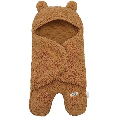 BlueSnail Newborn Receiving Blanket Baby Sleeping Wrap Swaddle(Brown)