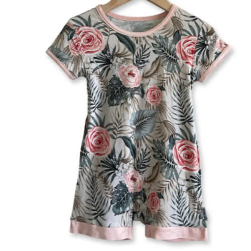 Peony Tropic Shorty Romper