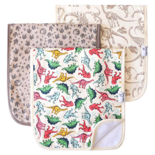 3 Pack Premium Burp Cloths - Jurassic Park
