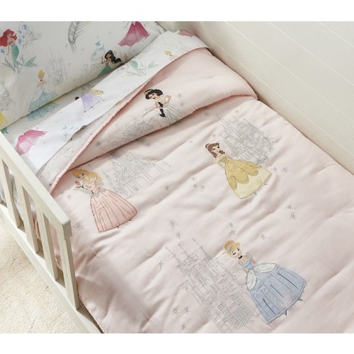 Disney Princess Castles Toddler Quilt | Pottery Barn Kids