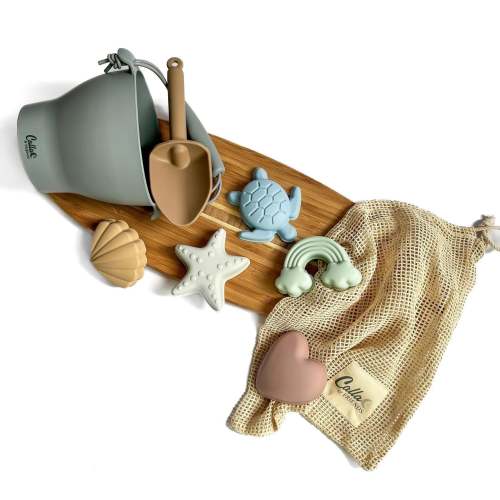 Hudson Silicone Beach Toy Set - Spring Remix