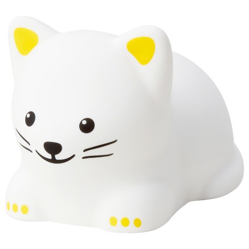 TÖVÄDER LED night light - cat battery operated