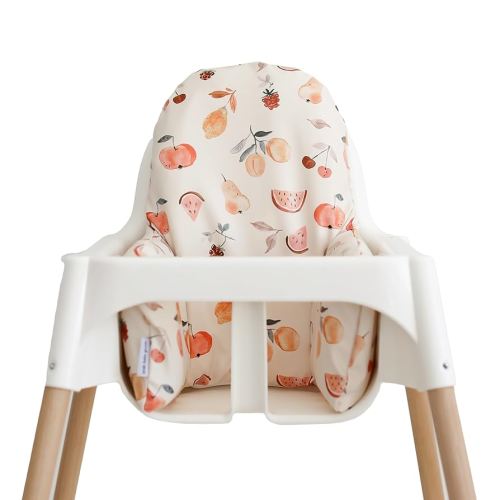 Yeah Baby Goods Wipeable IKEA Antilop Highchair Cushion Cover (Fruit Feast) - Soft, Waterproof Baby High Chair Cover