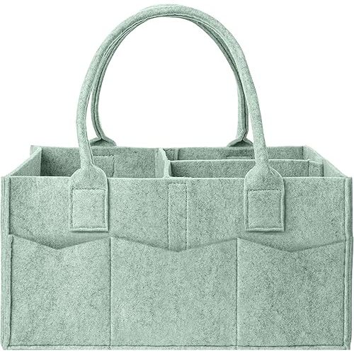 Cute Castle Baby Diaper Caddies, 2 Pack, Green