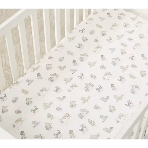 Disney's Winnie the Pooh Organic Cot Fitted Sheet | Pottery Barn Kids Australia
