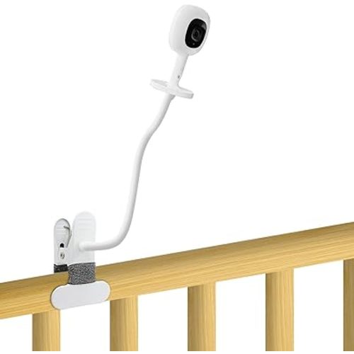 Baby Monitor Mount Compatible with Nanit Pro Smart Baby Monitor & Flex Stand,15.7 inches Flexible Long Gooseneck Arm Also for Cameras with 1/4 Screw Mount Baby Camera Holder Stand