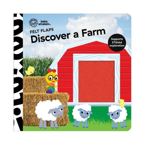 Baby Einstein Discover A Farm Felt Flaps (board Book)