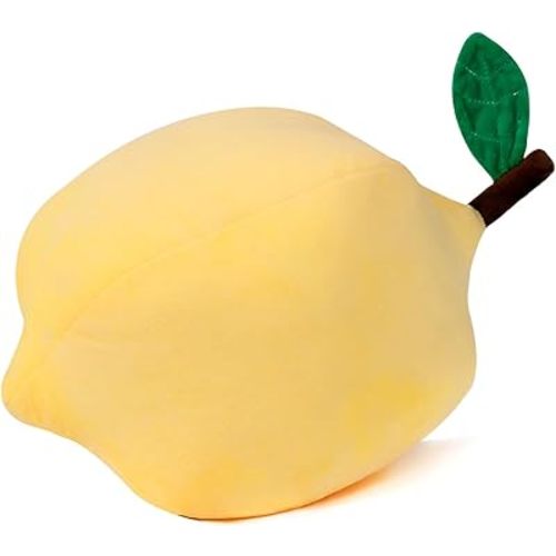 Marble Empire Lemon Plush Pillow, Fruit Decorations for Home, Summer Throw Pillows (Yellow)