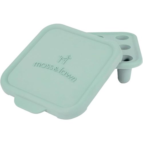 Ice Cube Tray - Forage Feeder Freezer & Teething Popsicle Mold for Breast Milk, Formula, Bone Broth, Purees, & Baby Food - BPA, Lead, & PVC-Free - Fern