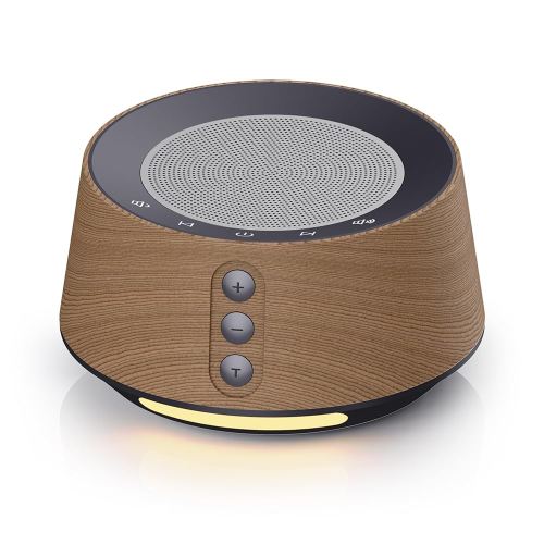 BGOVERSS White Noise Sound Machine for Nursery Baby Kids Adults - Wood