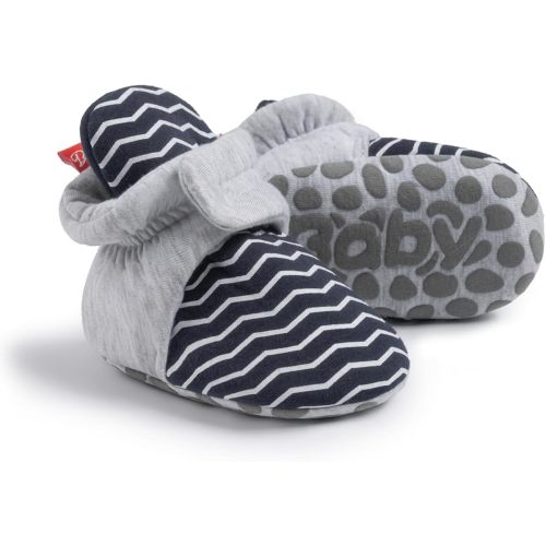 HsdsBebe Unisex Newborn Baby Cotton Booties Non-Slip Sole for Toddler Boys Girls Infant Winter Warm Fleece Cozy Socks Shoes