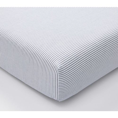Oxford Stripe Organic Crib Fitted Sheet